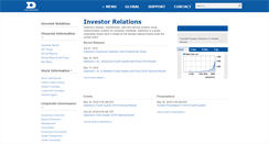Desktop Screenshot of investor.daktronics.com