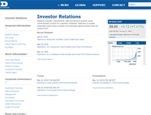 Tablet Screenshot of investor.daktronics.com